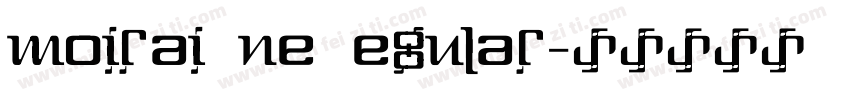 Moirai One Regular字体转换